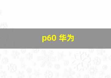 p60 华为